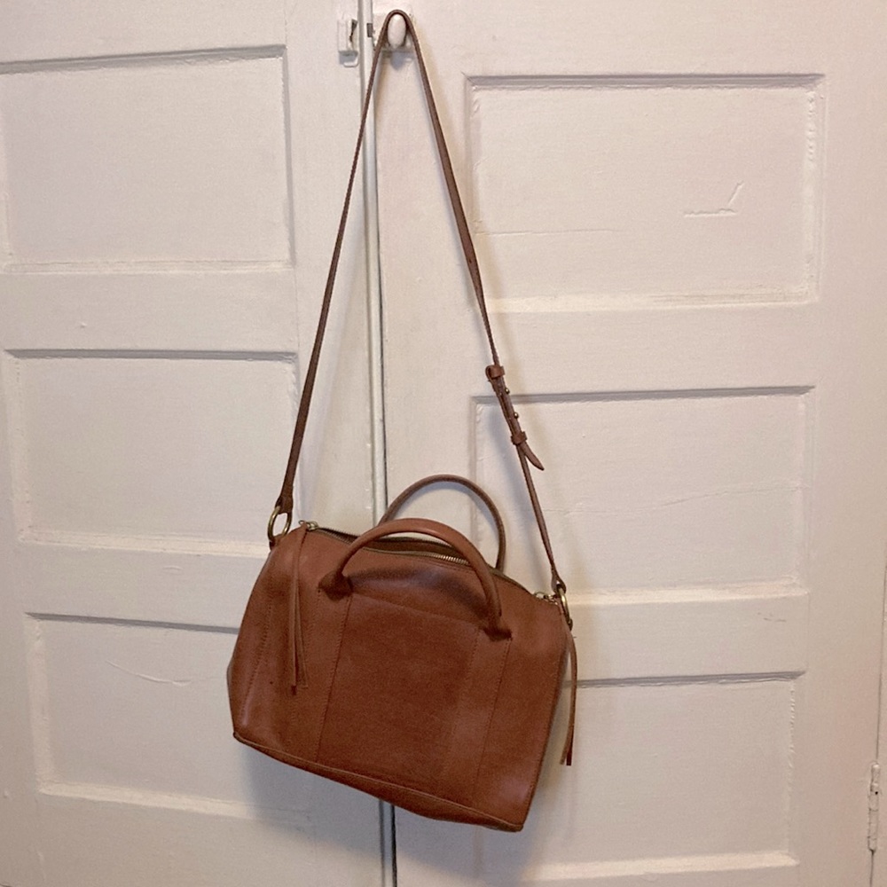 Madewell Prague Satchel English Saddle